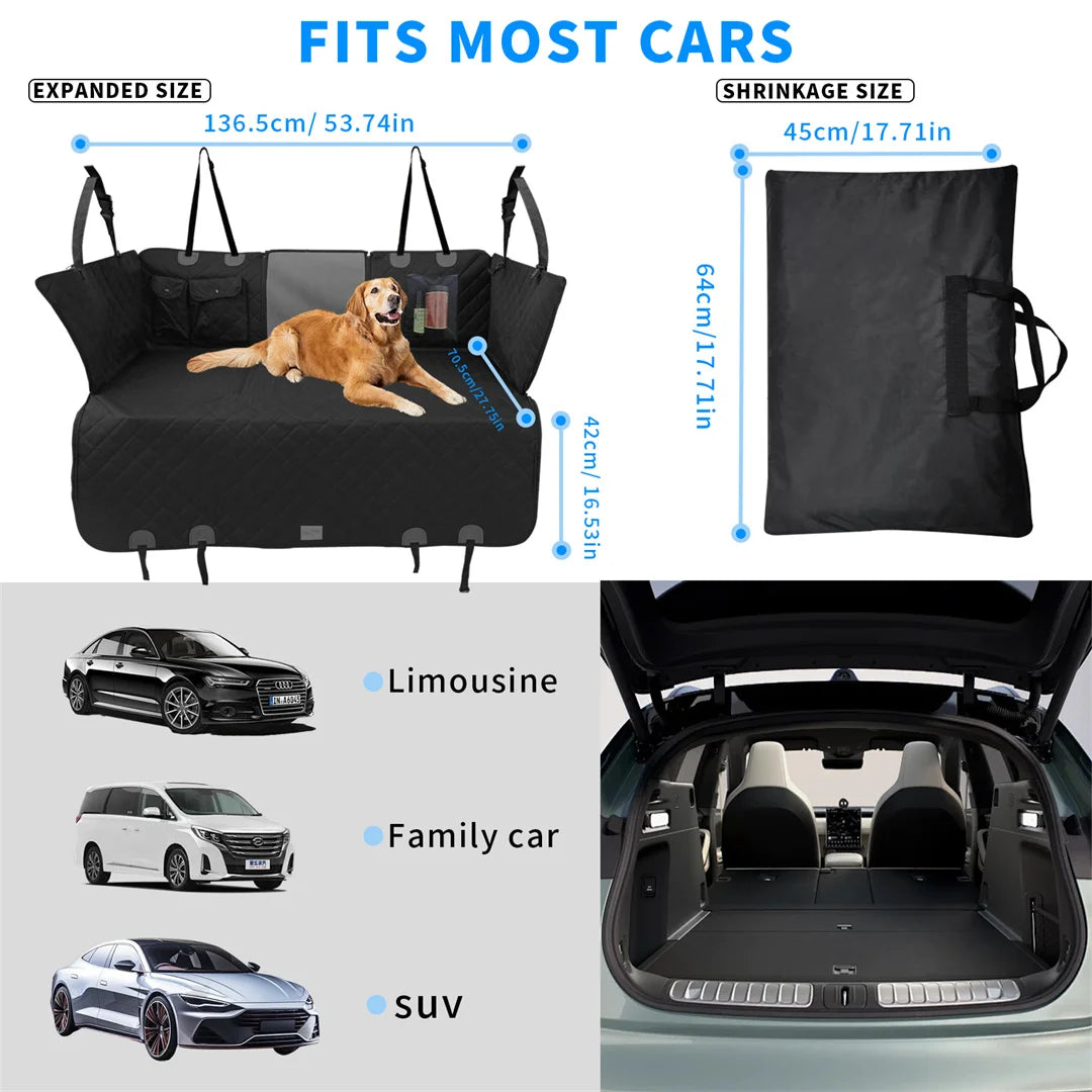 BINGOPAW Waterproof Dog Car Seat Cover And Hammock Extender