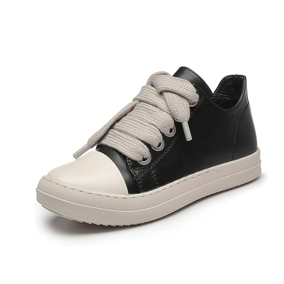 Men's Casual Shoes Waterproof Low Cut Flat Bottom Minimalist College-Style