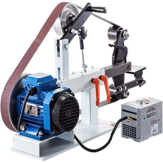 SucceBuy 1.5KW Belt Grinder With 2 Belts And Variable Speed