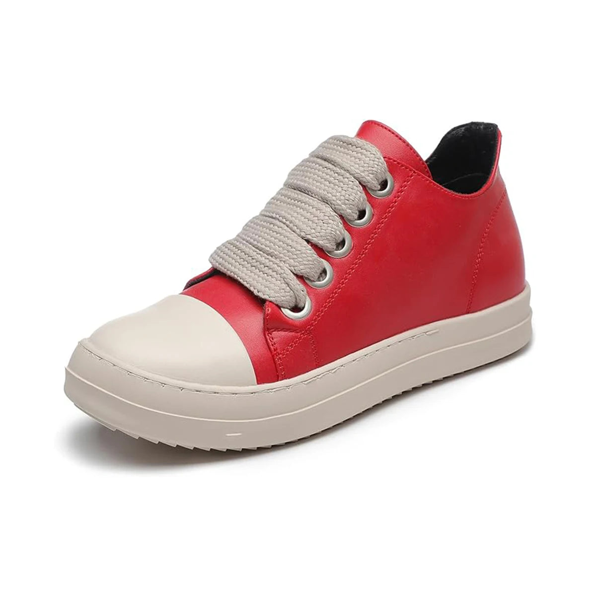 Men's Casual Shoes Waterproof Low Cut Flat Bottom Minimalist College-Style