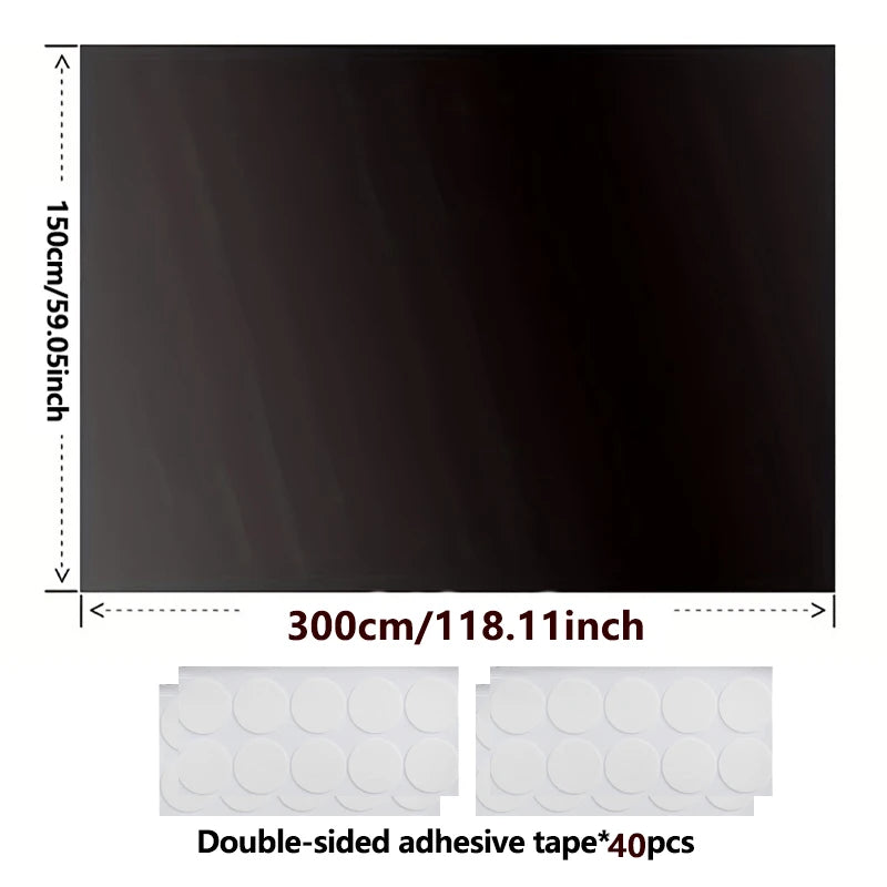 Blackout Window Film Cloth Self-Adhesive for Travel