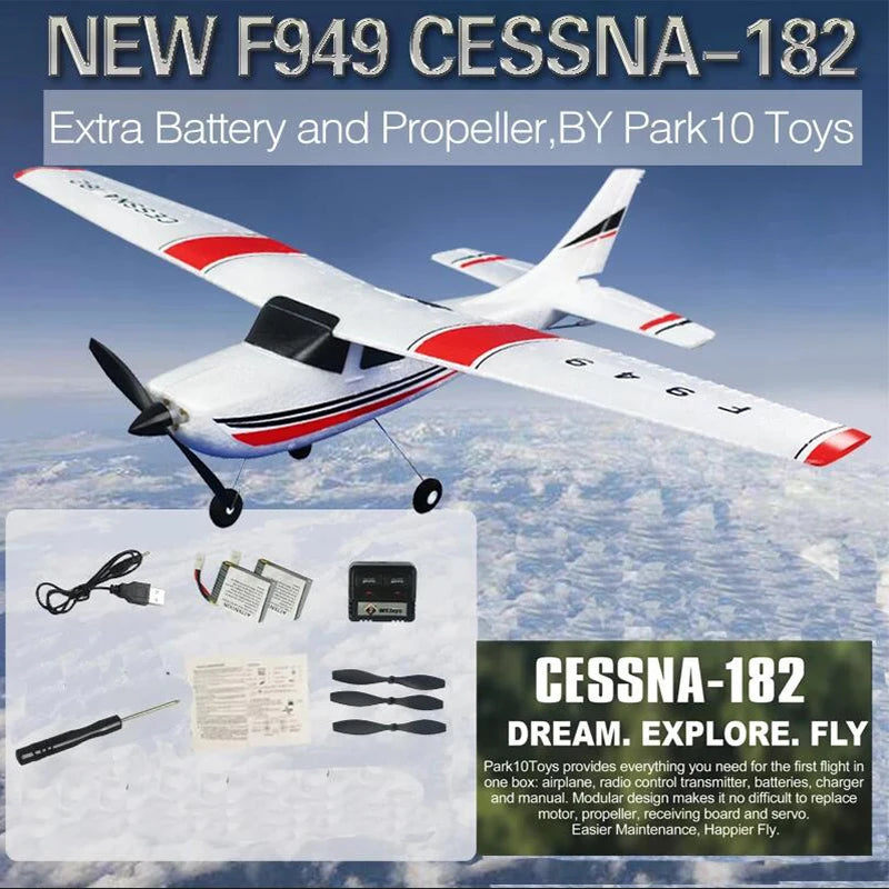 Wltoys F949 3CH RC Fixed Wing Airplane RTF With Gyroscope