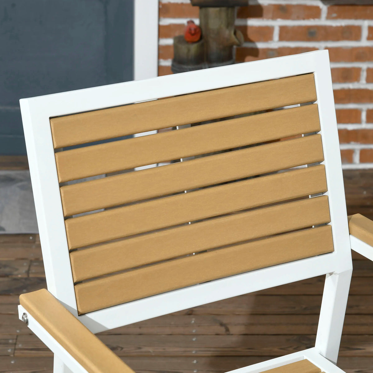Outdoor Aluminum Patio Dining Set for Four with Umbrella Hole