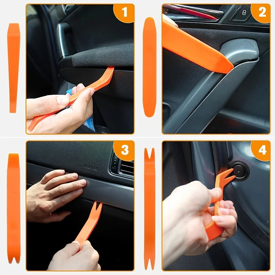 Car Emergency Repair Tool Kit With Air Wedge Bag Pump And S Hook Lockout Tools