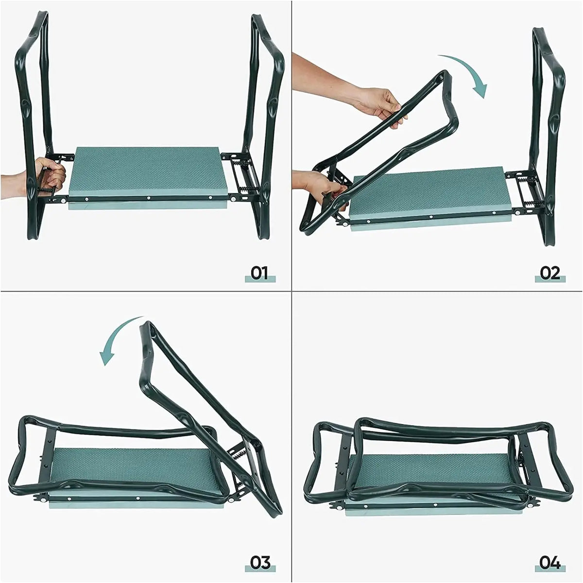Upgraded Folding Garden Kneeler and Seat Bench Portable