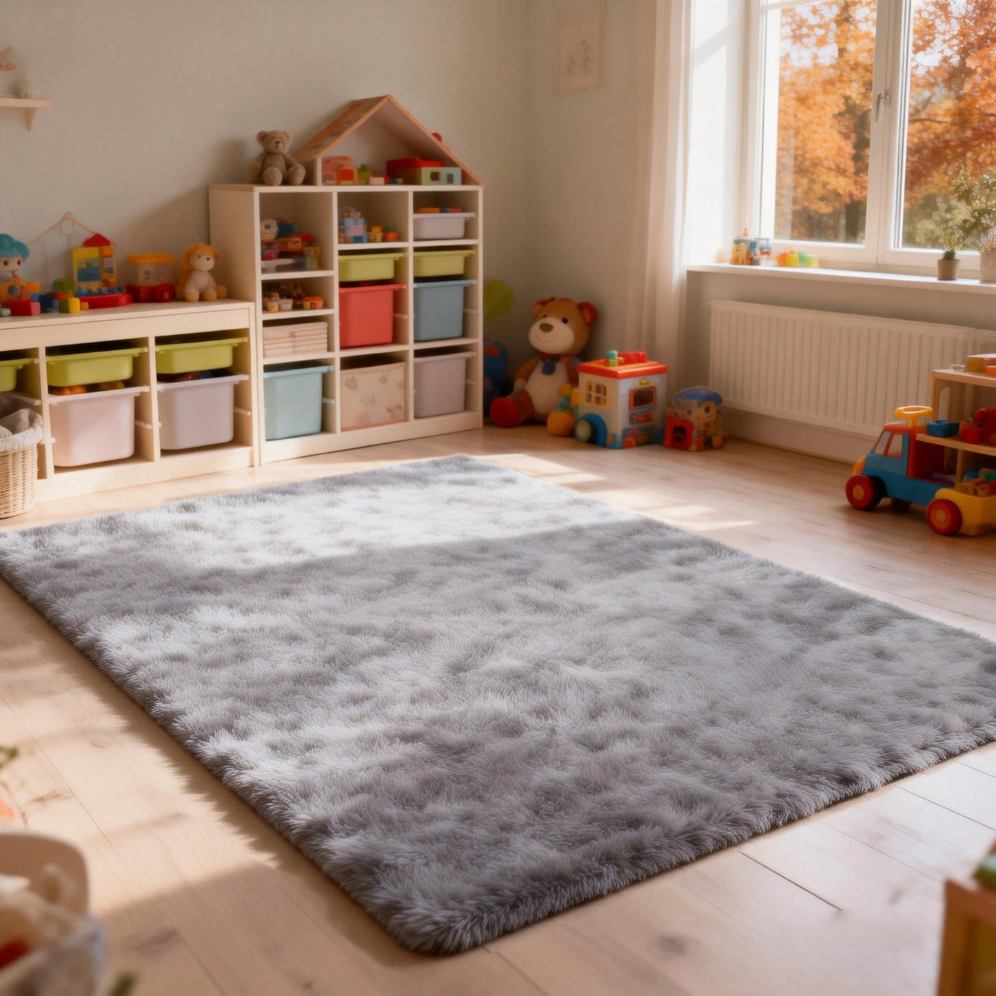 Ultra Soft Shag Rug For Living Room And Bedroom Decor