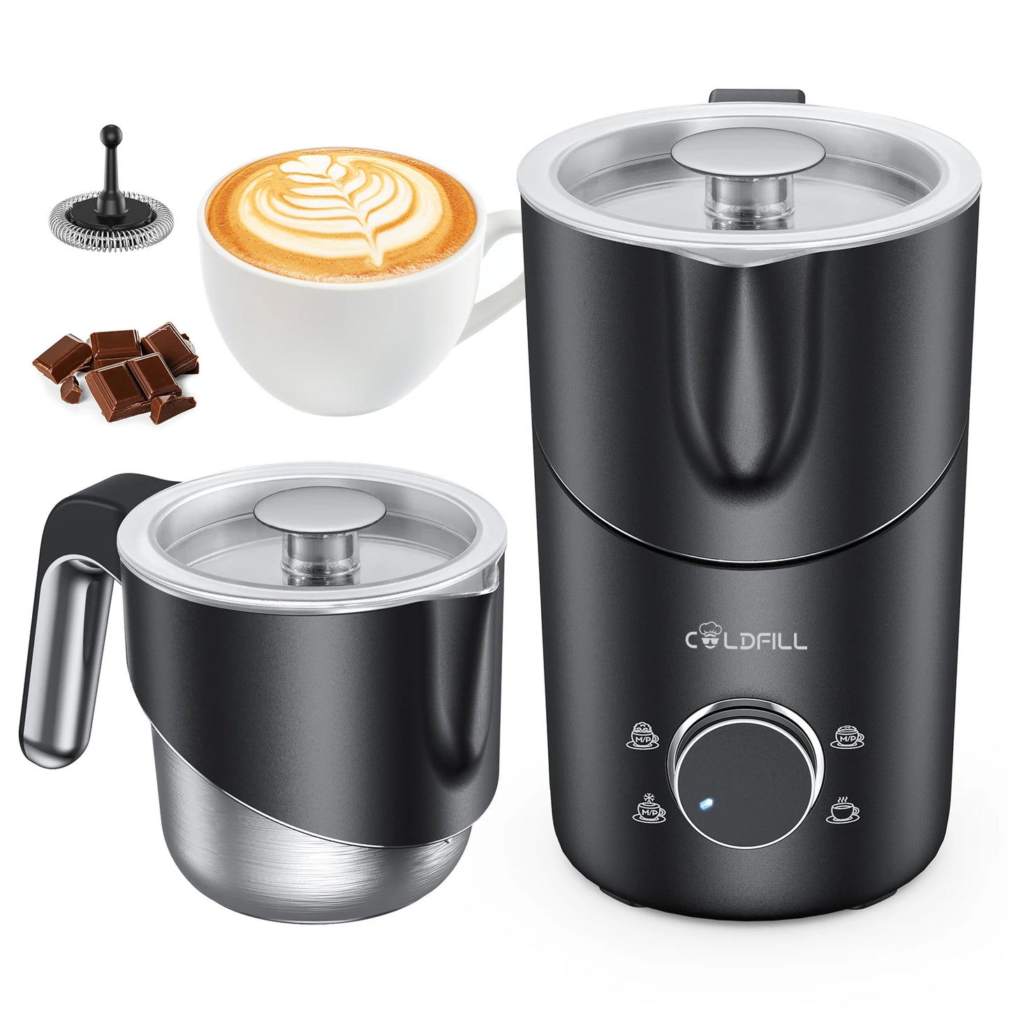 UHOST Milk Frother And Steamer 8 In 1 Coffee Frother