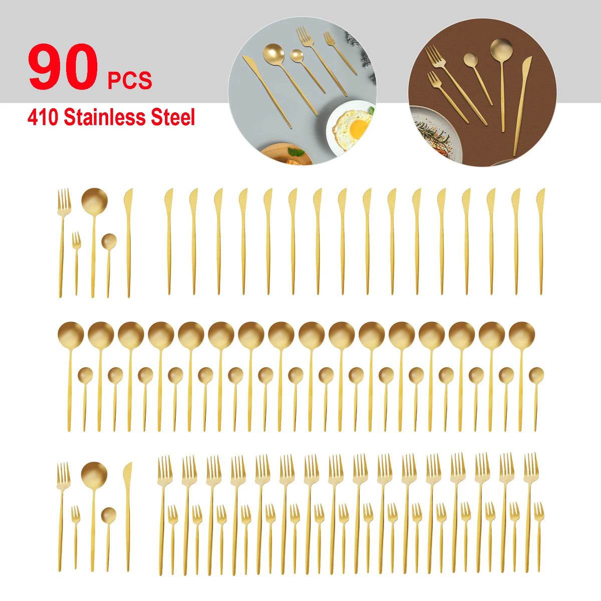 Stainless Steel Flatware Set Heavy Duty For Weddings And Buffets