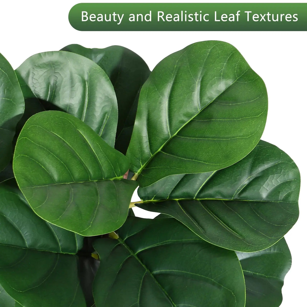 Realistic Artificial Fiddle Leaf Fig Tree Indoor Decor