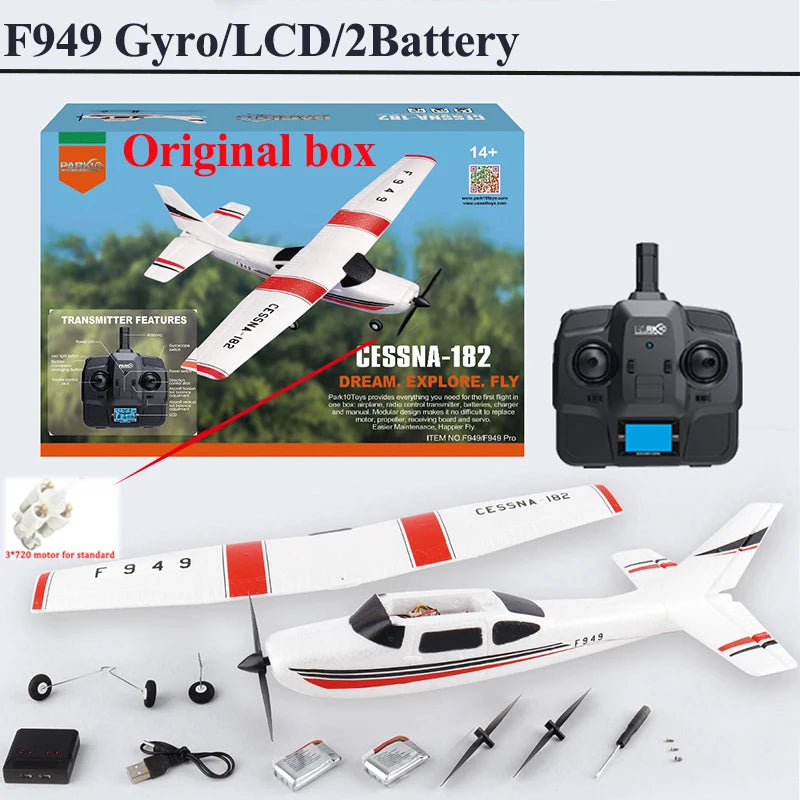 Wltoys F949 3CH RC Fixed Wing Airplane RTF With Gyroscope