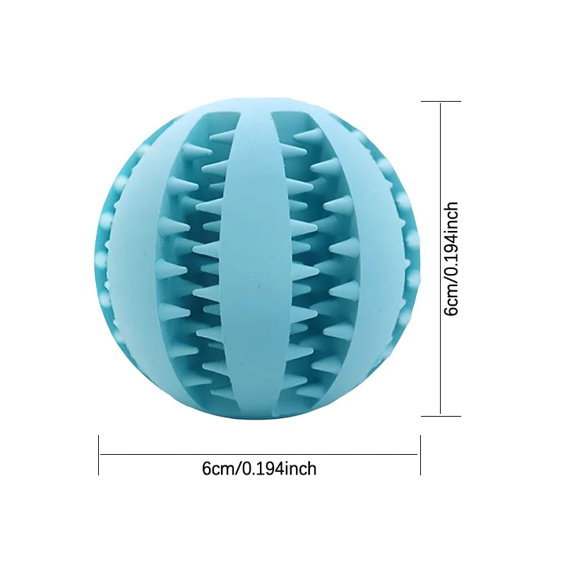 Interactive Rubber Puzzle Ball Treat Dispenser Toy For Dogs
