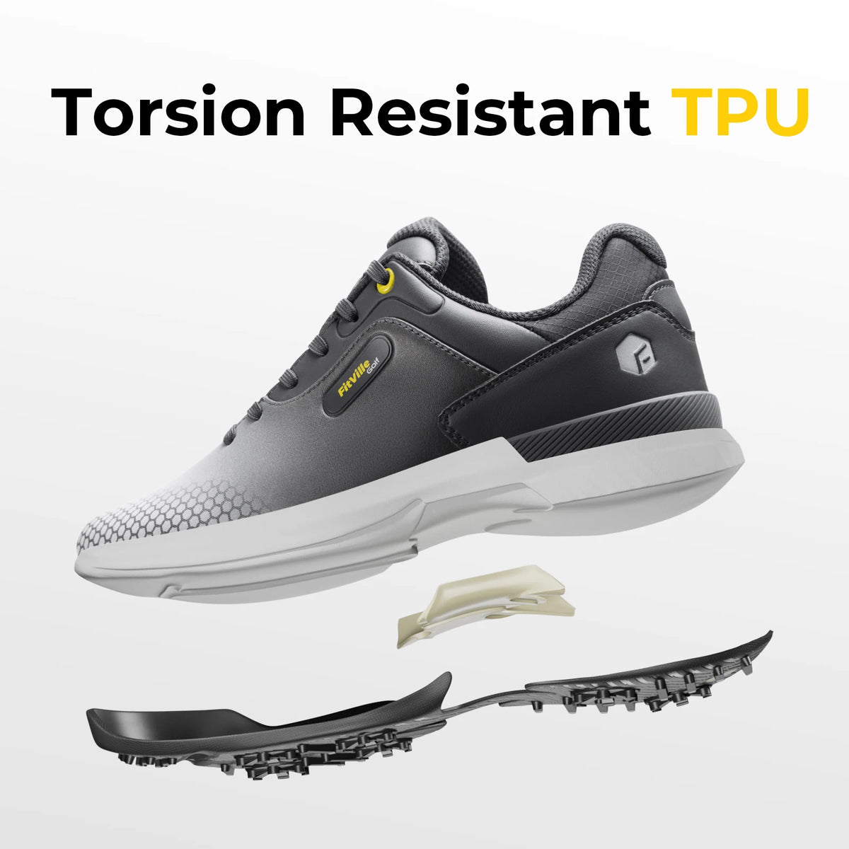 Fitville SpeedEx Golf Shoes for Men Breathable Non Slip Comfort