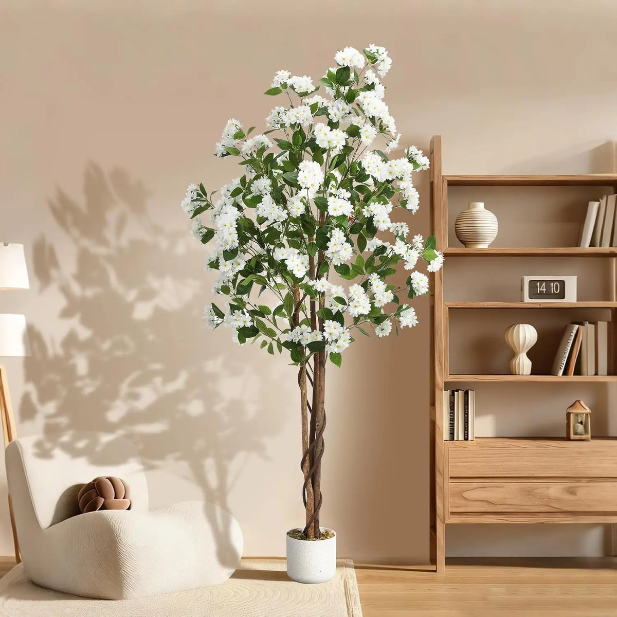 HiMISS Artificial Osmanthus Tree In Potted Planter For Home Decor