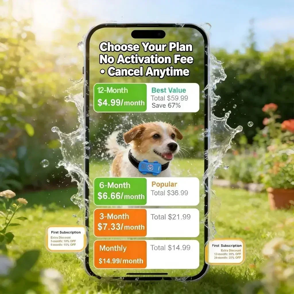 Wanwaytech 4G GPS Pet Tracker Real Time Tracking Waterproof