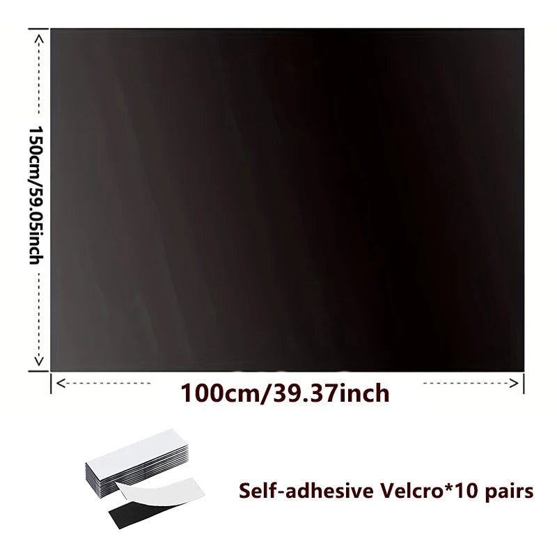 Blackout Window Film Cloth Self-Adhesive for Travel