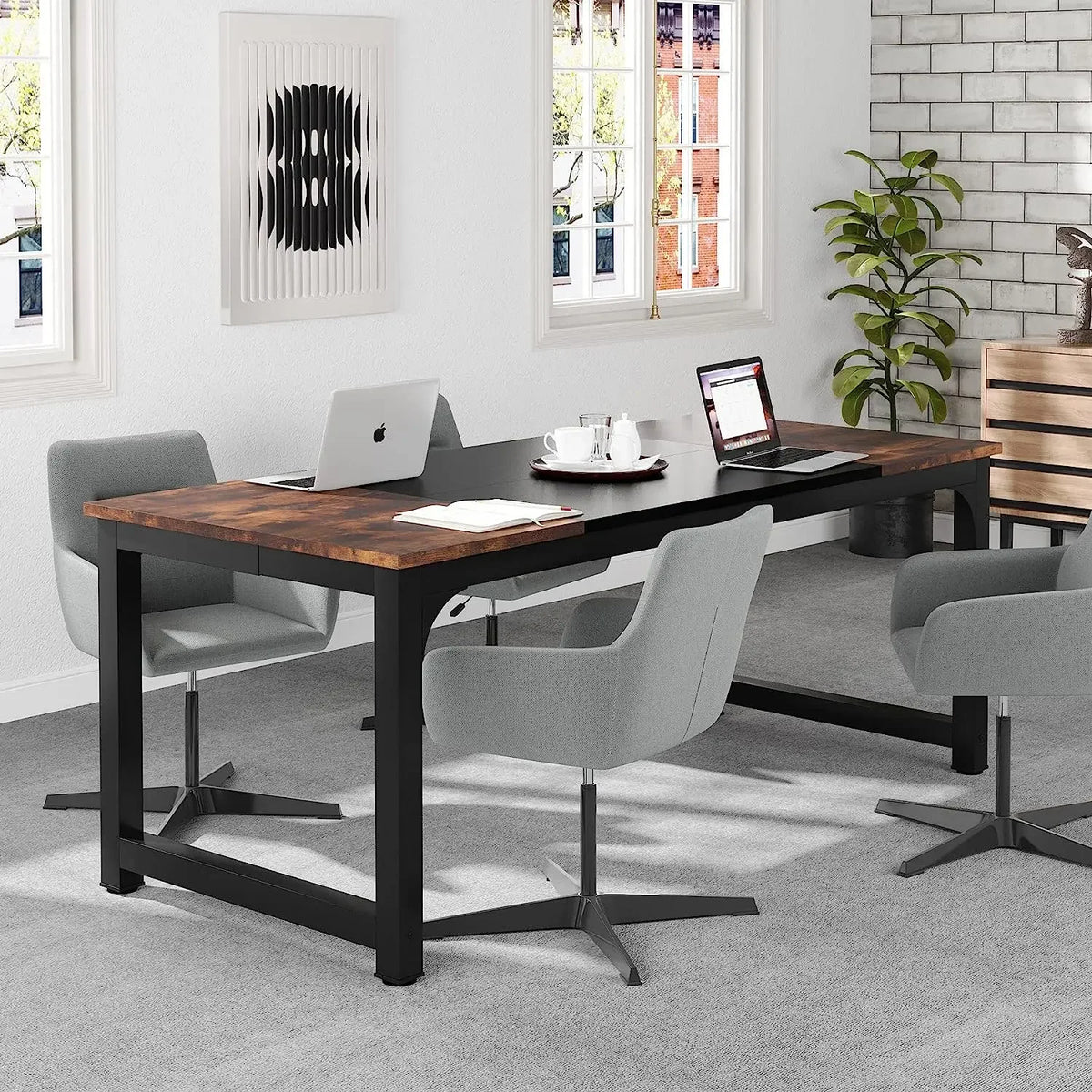 Tribesigns Modern Computer Desk For Home Office Large Workstation