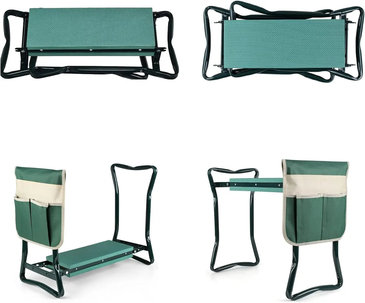 Upgraded Folding Garden Kneeler and Seat Bench Portable