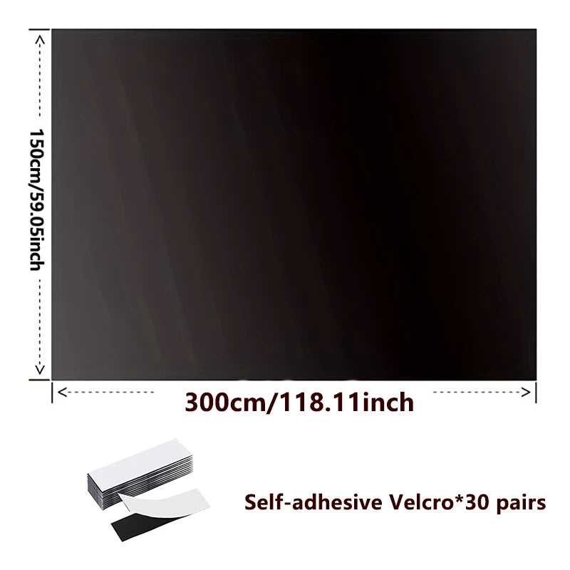 Blackout Window Film Cloth Self-Adhesive for Travel