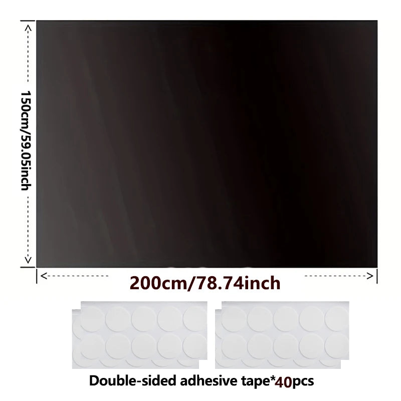 Blackout Window Film Cloth Self-Adhesive for Travel