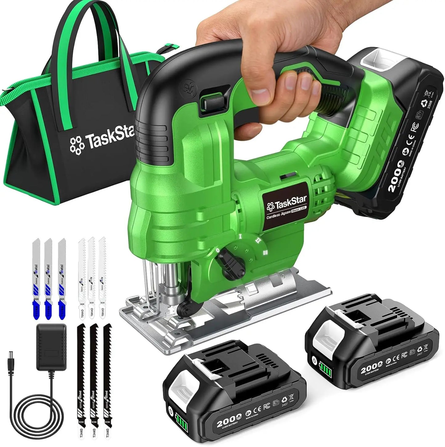 Taskstar Cordless Jig Saw And Angle Grinder Combo Kit