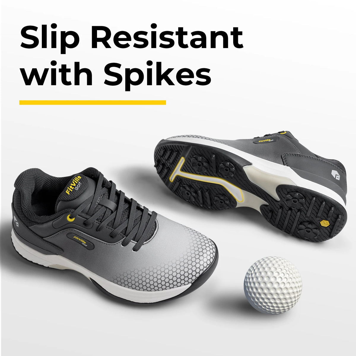 Fitville SpeedEx Golf Shoes for Men Breathable Non Slip Comfort