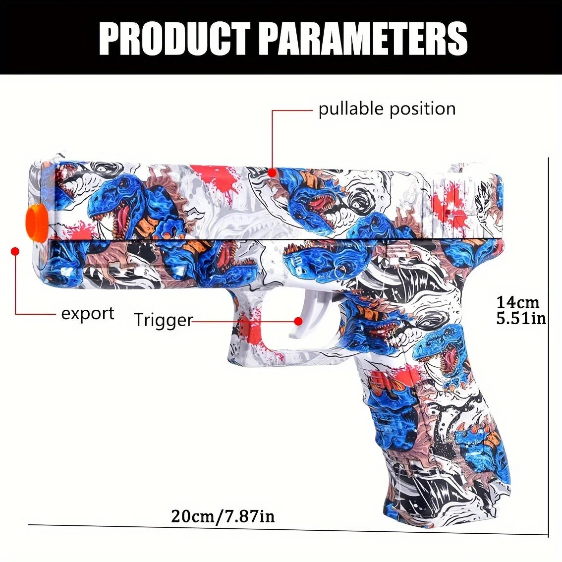 Fully Manual Gel Ball Blaster Outdoor Shooting Toy For Children