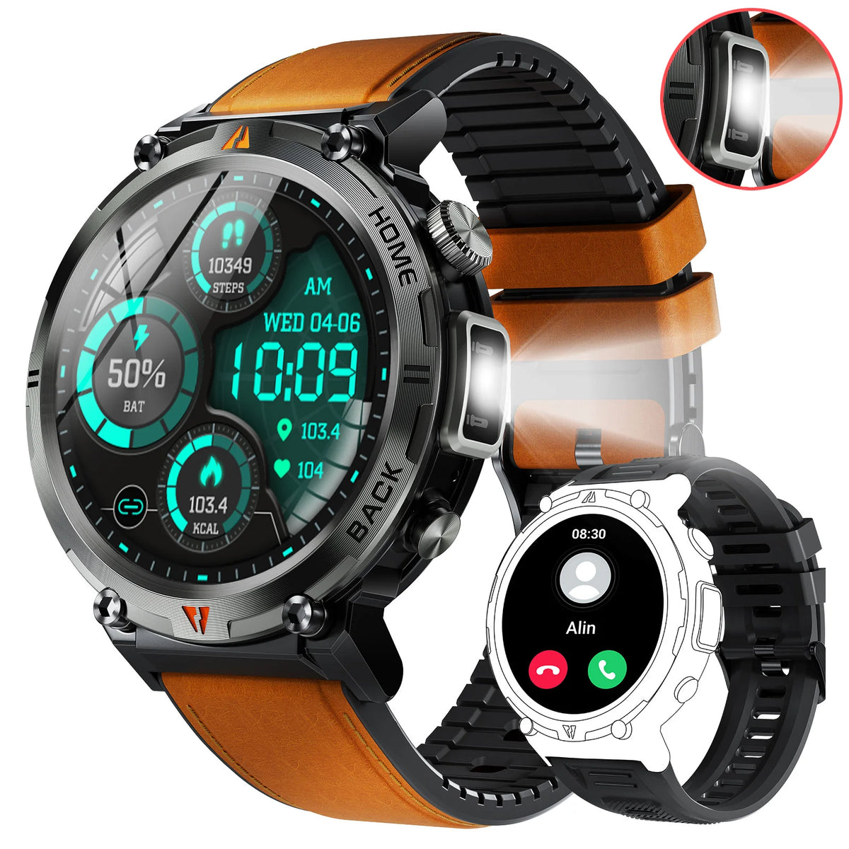 EIGIIS KE3 Smartwatch With Health Monitor And Full Touch Screen