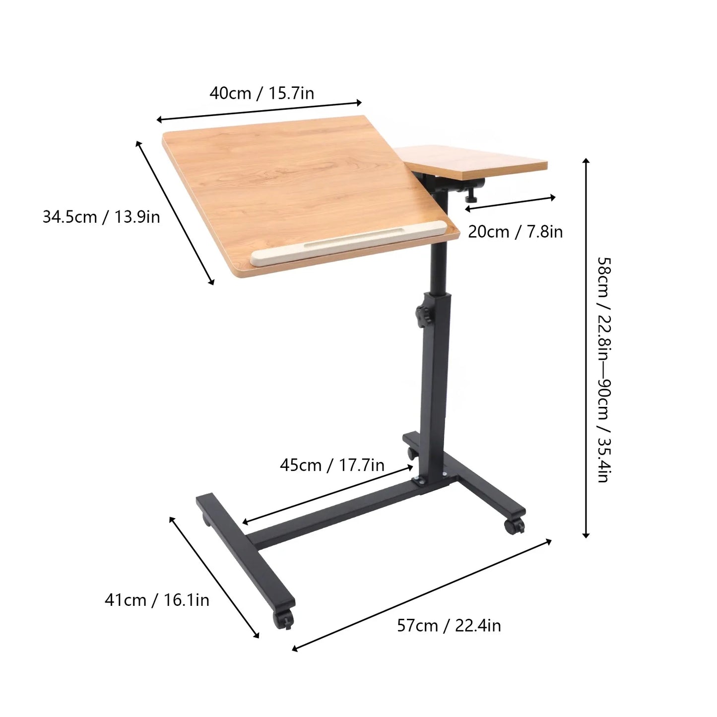 Portable Height Adjustable Folding Laptop Desk With Lift