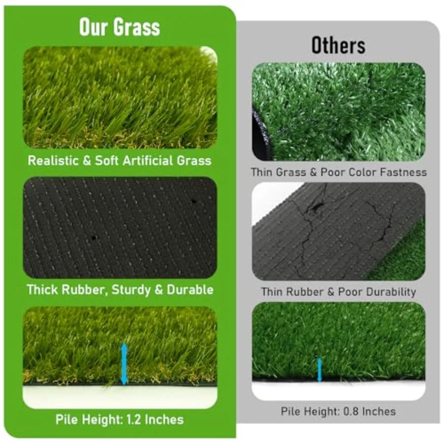 Artificial Grass Outdoor Realistic Turf Rug For Dogs And Gardens