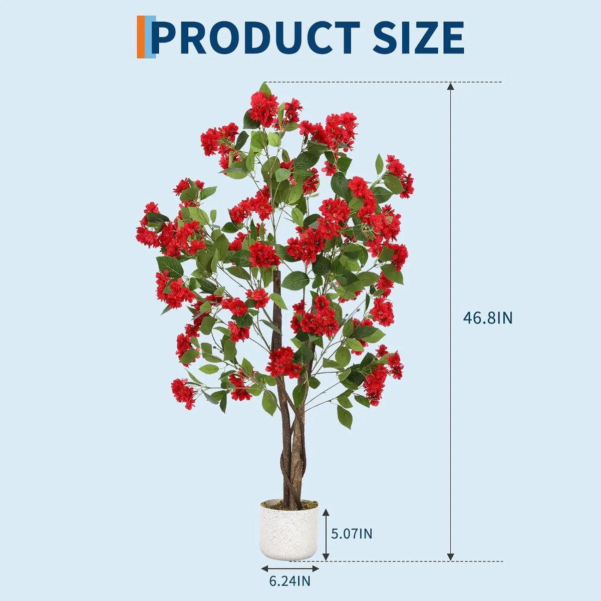 HiMISS Artificial Osmanthus Tree In Potted Planter For Home Decor