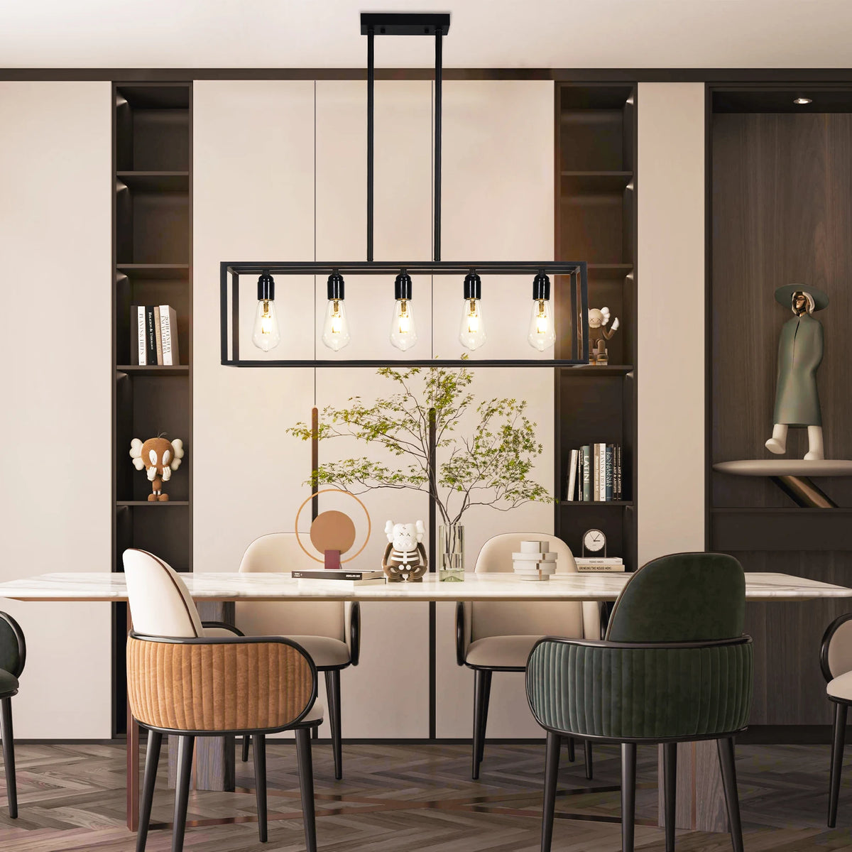 Industrial Iron Pendant Ceiling Light For Kitchen Island Dining Room