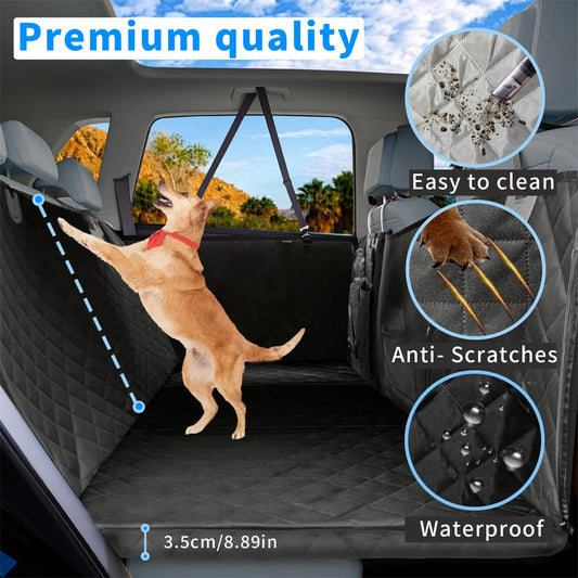 BINGOPAW Waterproof Dog Car Seat Cover And Hammock Extender