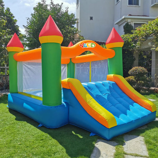 Backyard Bounce House With Slide For Kids Five To Twelve