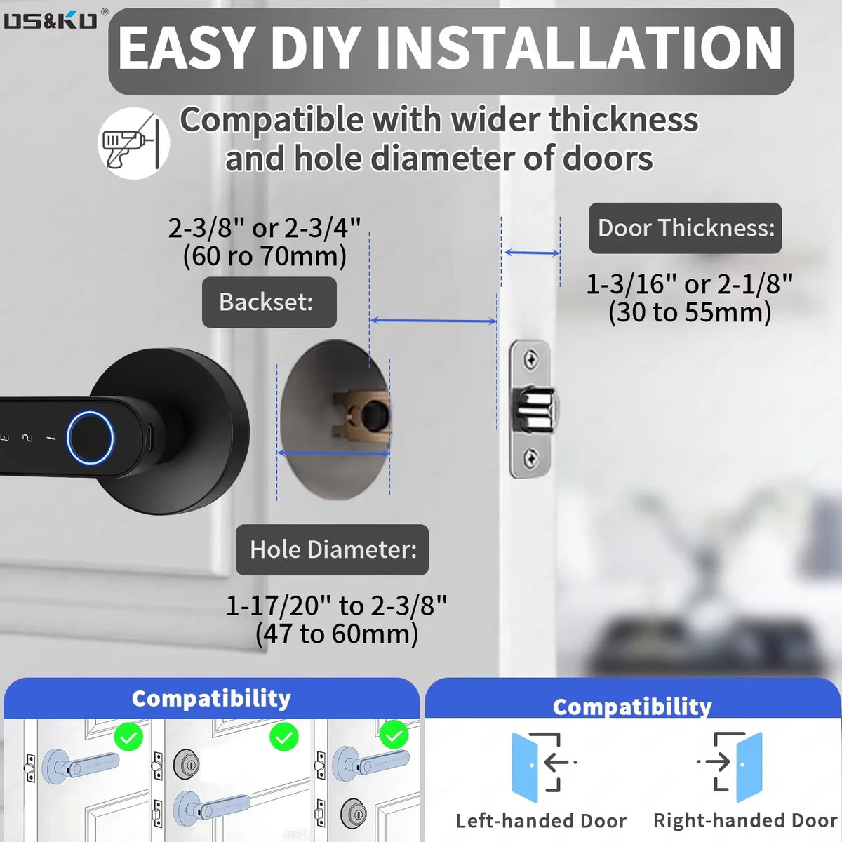 TTLock Smart Digital Door Lock With Fingerprint And Bluetooth Access