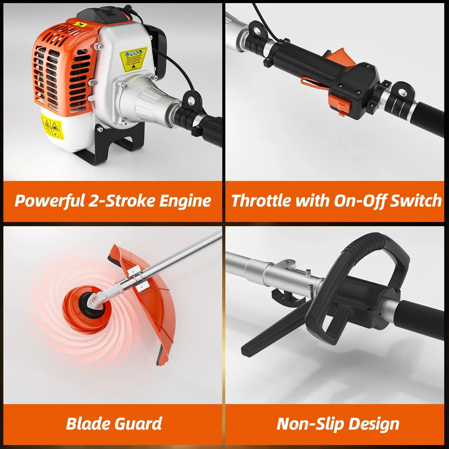 JETTING 3-In-1 Gasoline Powered String Trimmer And Edger