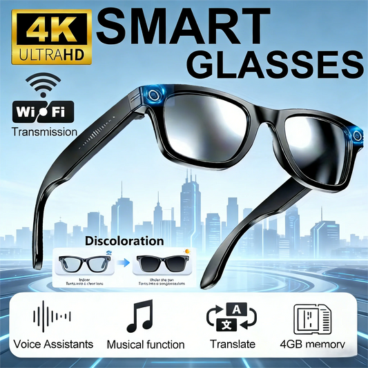 Giinova AI Smart Video Glasses With Camera And Photo Capabilities