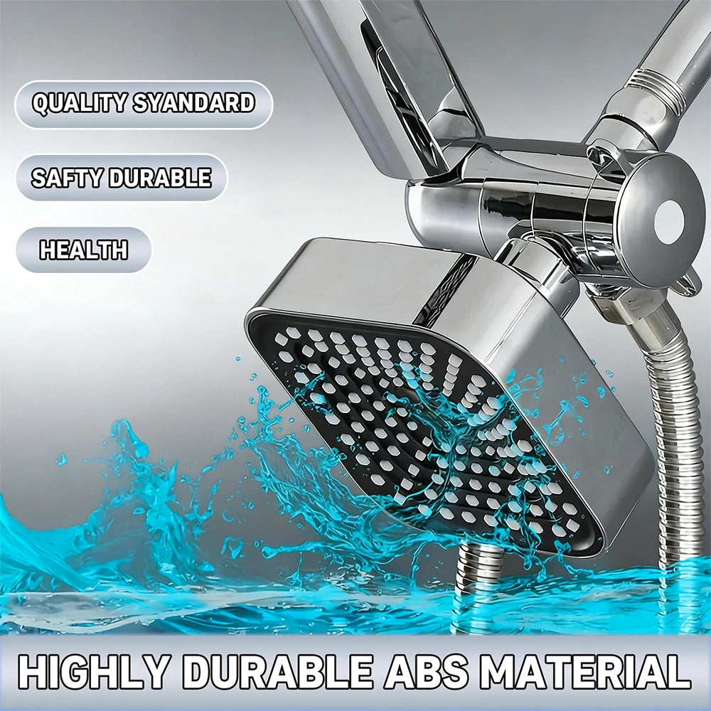 Two In One Shower Set With High Flow Nozzle Handheld
