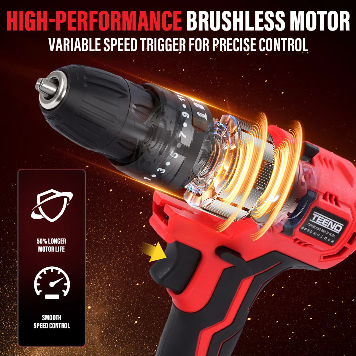 20V MAX Brushless Power Tool Combo Kit 9-in-1 Multi-Tool Set
