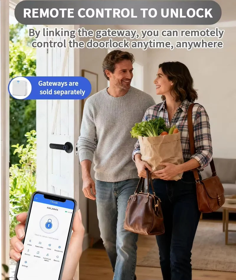 TTLock Smart Digital Door Lock With Fingerprint And Bluetooth Access