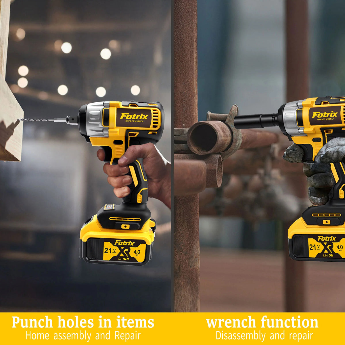 Cordless Brushless Impact Wrench 900 Nm 665 Ft Lbs With 2 Batteries