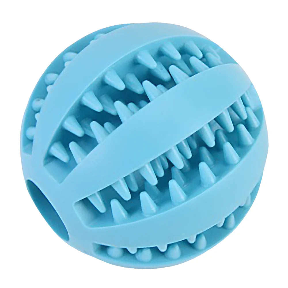 Interactive Rubber Puzzle Ball Treat Dispenser Toy For Dogs
