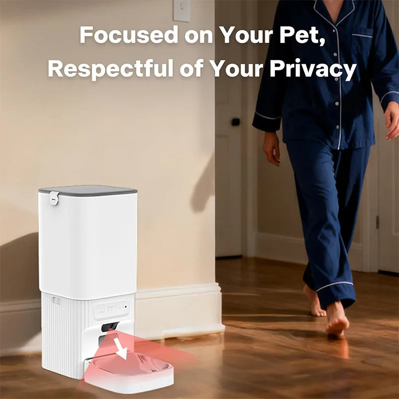 Nityers Smart Automatic Pet Feeder With Camera And Dual Bowls