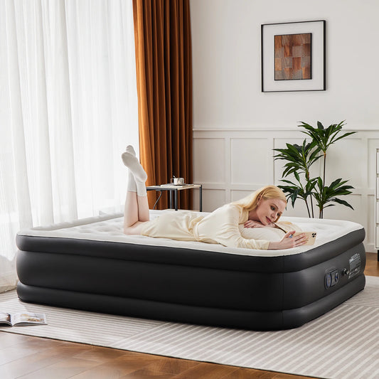 JHK Air Mattress With Non Slip Bottom And 660 Lb Capacity