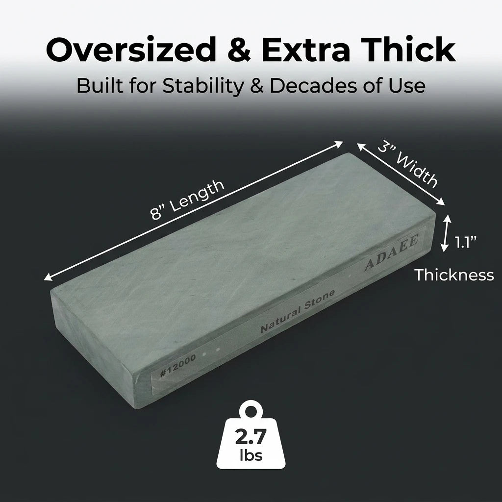 ADAEE 12000 Grit Natural Whetstone Sharpening Stone For Kitchen Knives