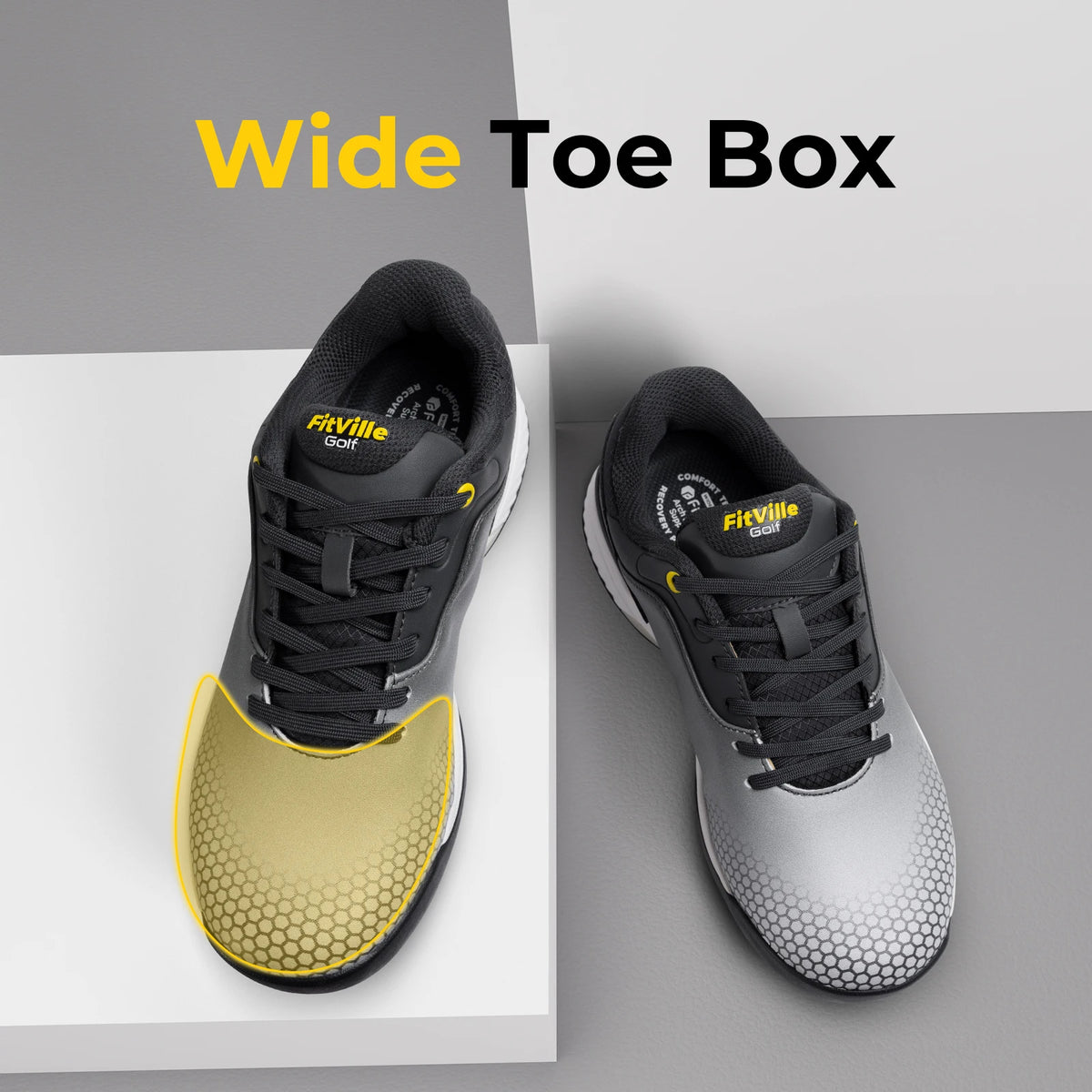 Fitville SpeedEx Golf Shoes for Men Breathable Non Slip Comfort