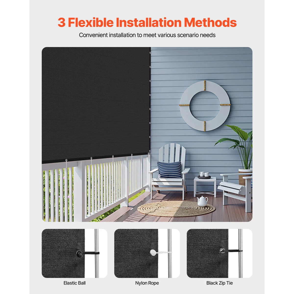 SucceBuy Heavy Duty Sun Shade Cover For Outdoor Garden