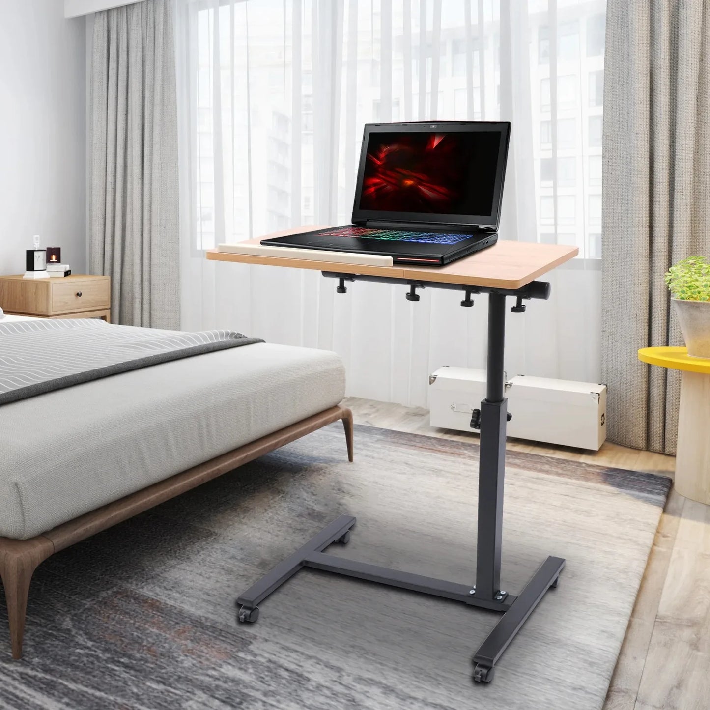 Portable Height Adjustable Folding Laptop Desk With Lift