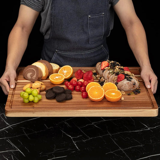Twister CK Acacia Wood Cutting Board With Side Handles