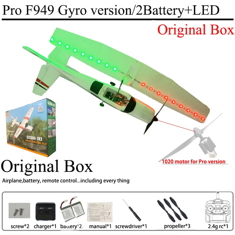 Wltoys F949 3CH RC Fixed Wing Airplane RTF With Gyroscope