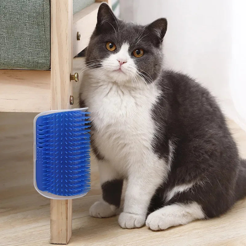 Cat Corner Scratcher And Massage Comb For Grooming